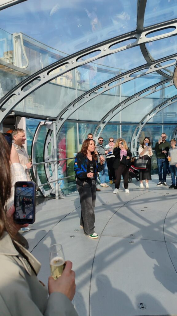 Sarah Willingham at Brighton i360 relaunch