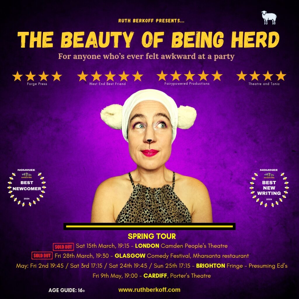 Ruth Berkoff The Beauty of Being Herd at Brighton Fringe 2025