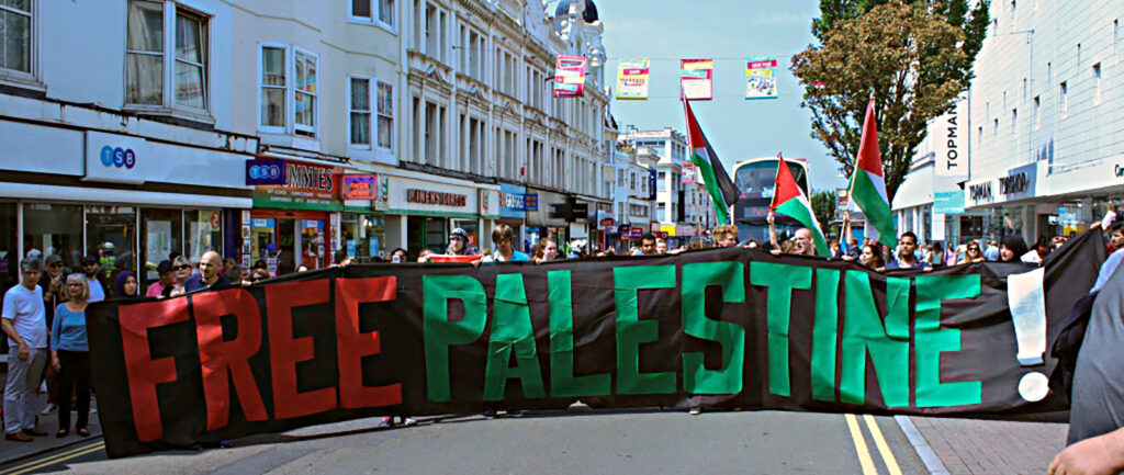 Gaza demo in Brighton