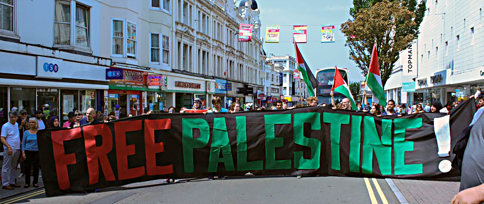 Gaza demo in Brighton
