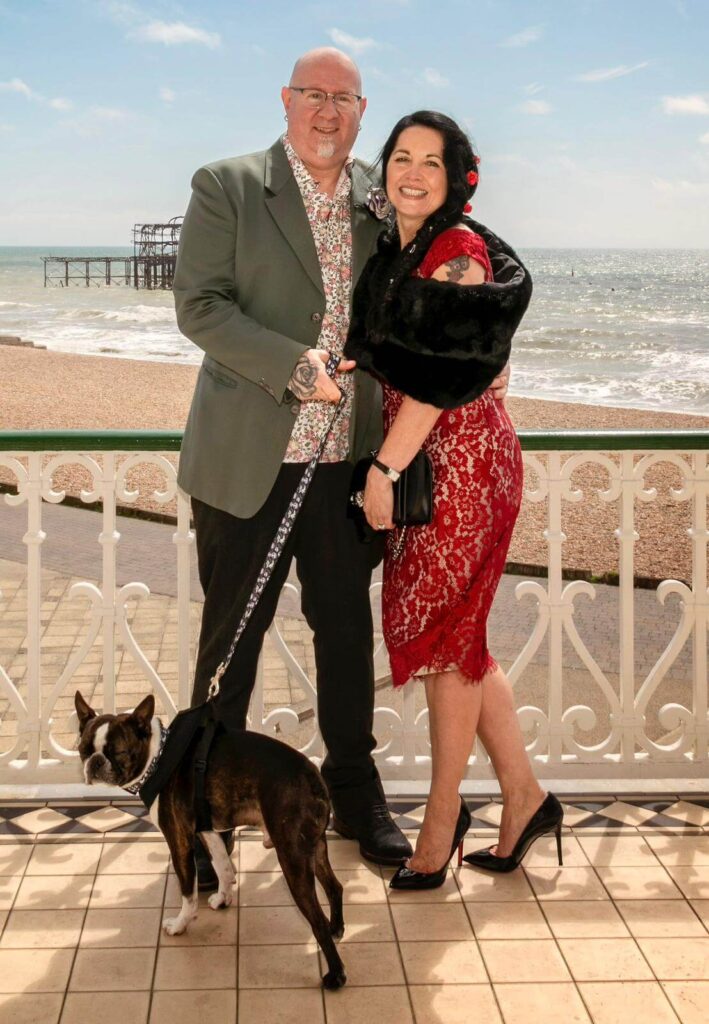 DJPilates getting married on the bandstand Brighton