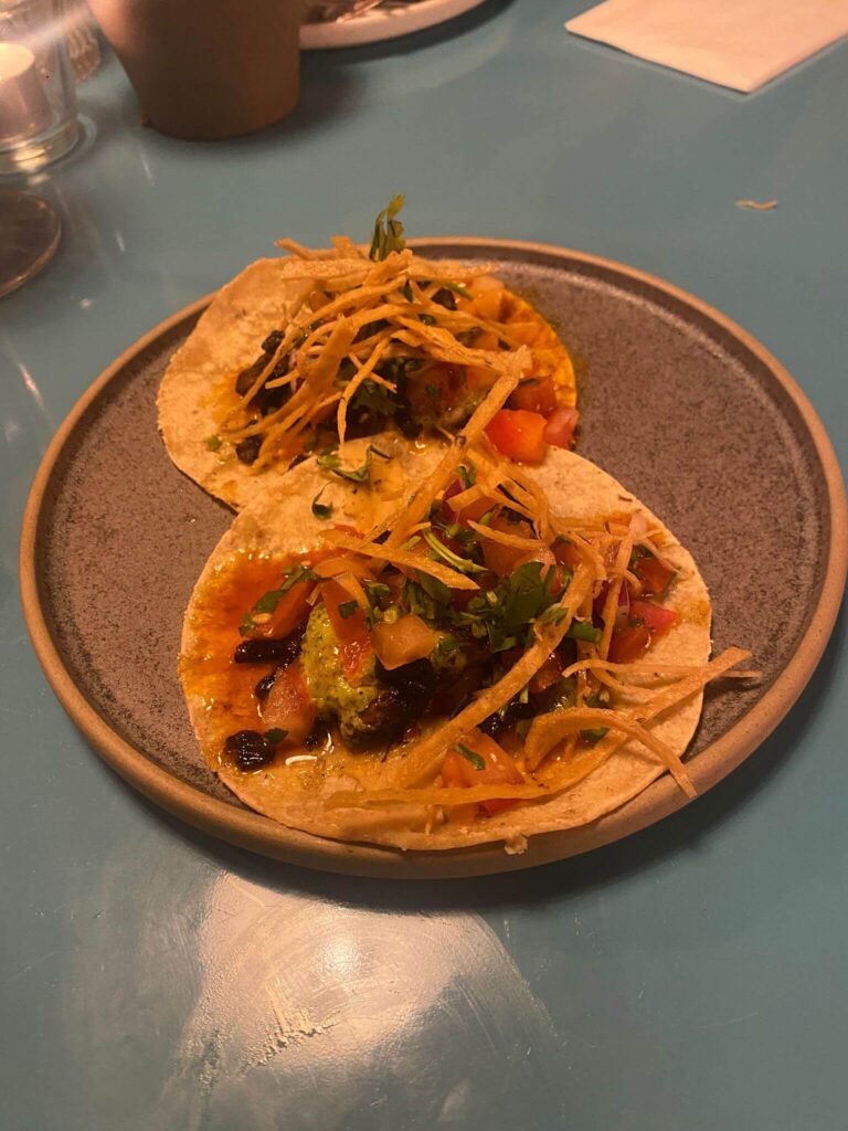 Wahaca Brighton ancho mushroom taco