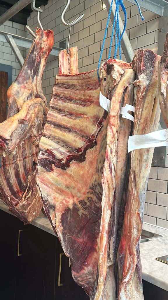 Flat Iron steak behind the scenes