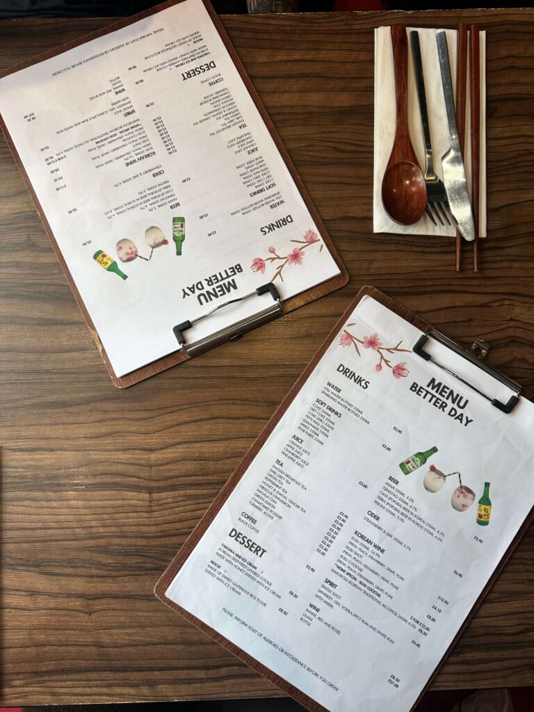 Better Day Brighton menu