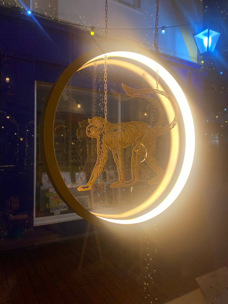 The window at Mowgli in Dukes Street